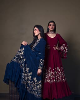 Nimbus Home Bandhani Ethnic Gown