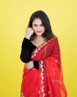 Nimbus Home Anarkali Georgette Saree